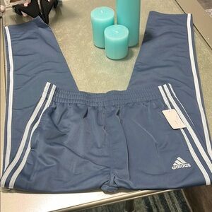 Adidas Kids Blue Track Pants. Size Large 14/16.